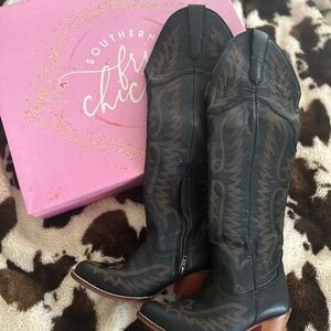 Genuine Leather cowgirl boots! KNEEHIGH 💕